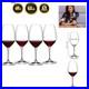 Wine Friendly Red Wine Glasses, Set of 4-23 Fl. Oz. Elegant Stemmed Crystal G