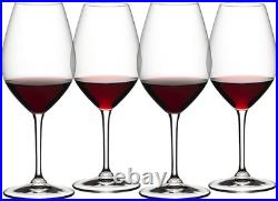 Wine Friendly Red Wine Glasses, Set of 4-23 Fl. Oz. Elegant Stemmed Crystal G