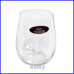 Wine Glass Set 8 pc Merlot Chardonnay Crystal Glasses Red White Wines Glassware