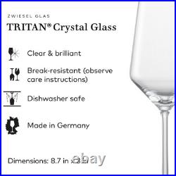 ZWIESEL GLAS Pure Riesling White Wine Glass (Set of 6), Wine Glasses for Whit