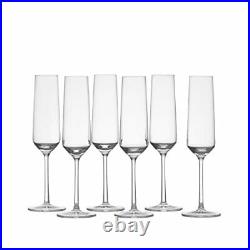 Zwiesel Glas Pure Tritan Crystal Stemware Collection Glassware Set of 6 Champ