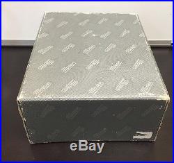 (a) Moser Czechoslovakian Crystal Decanter Set Boxed Bar Ice Bottom Set N370